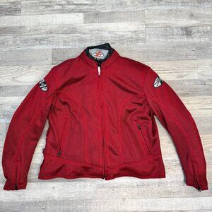 Joe Rocket womens armored motorcycle jacket zip out liner padding size XL